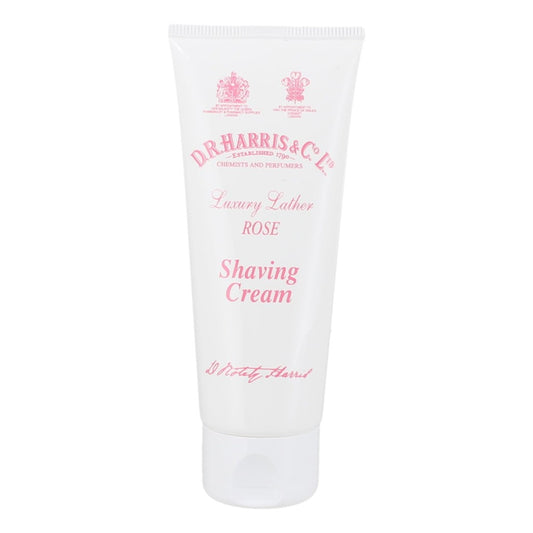 D.R. Harris Rose Shaving Cream Tube 75g with rose and rosehip oil