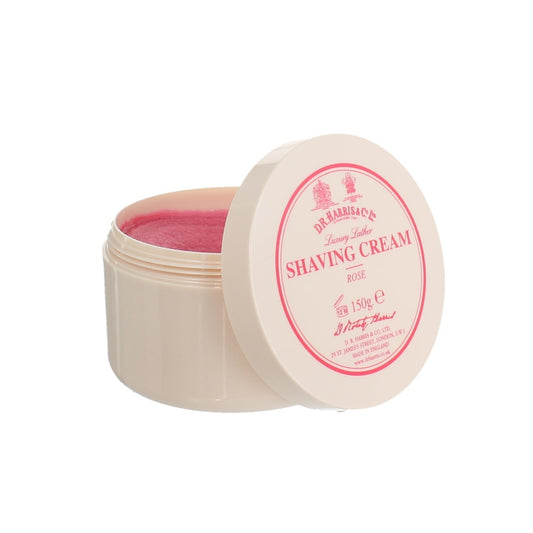 D.R. Harris Rose Shaving Cream Bowl – Enriched With Rose And Rosehip Oils For A Luxurious Shave.