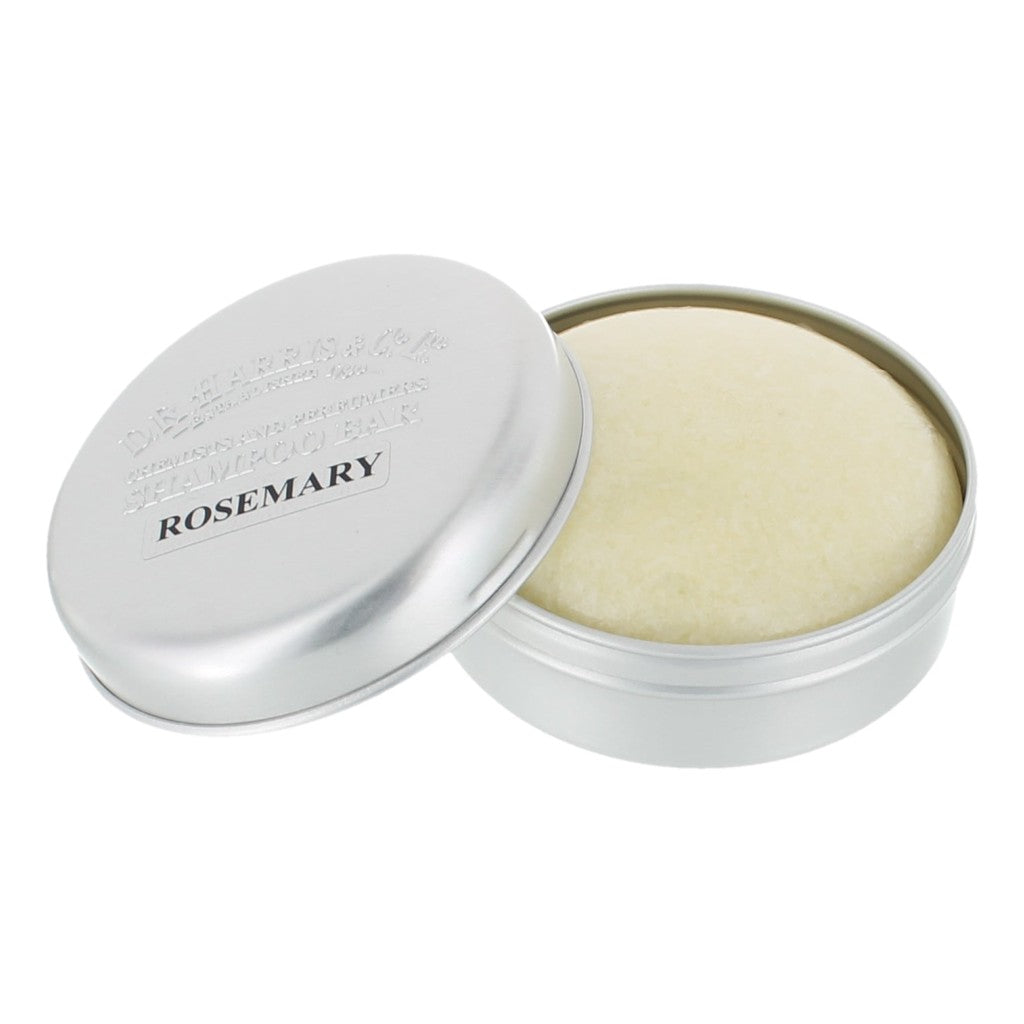 D.R. Harris Rosemary Shampoo Bar In Aluminium Tin With Rich Lather