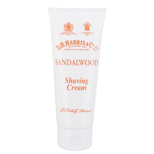D.R. Harris Sandalwood Shaving Cream Tube 75g For Rich Lather And Smooth Shave