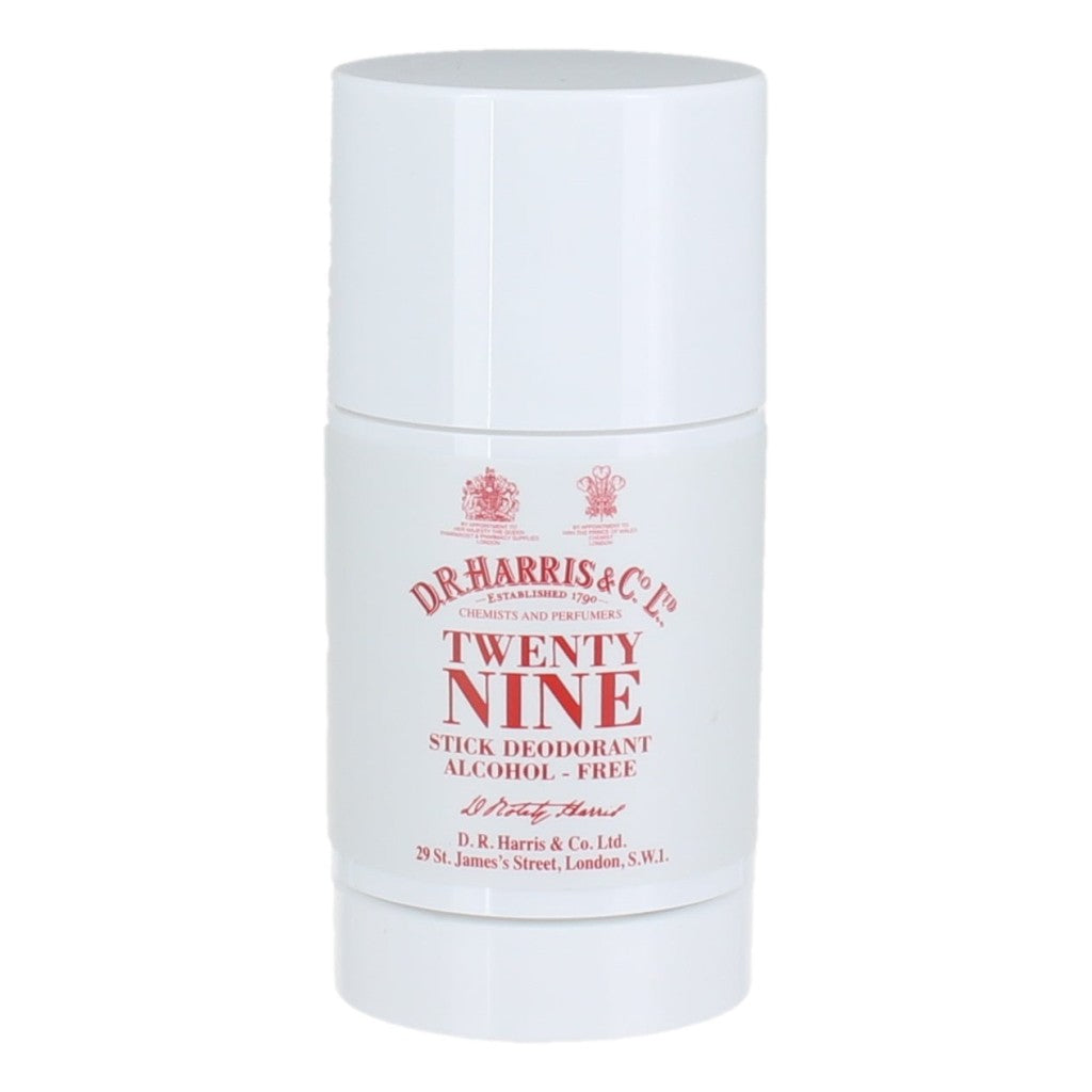 D.R. Harris Twenty Nine Alcohol Free Stick Deodorant 75g with unisex fragrance