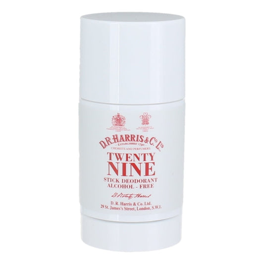 D.R. Harris Twenty Nine Alcohol Free Stick Deodorant 75g with unisex fragrance