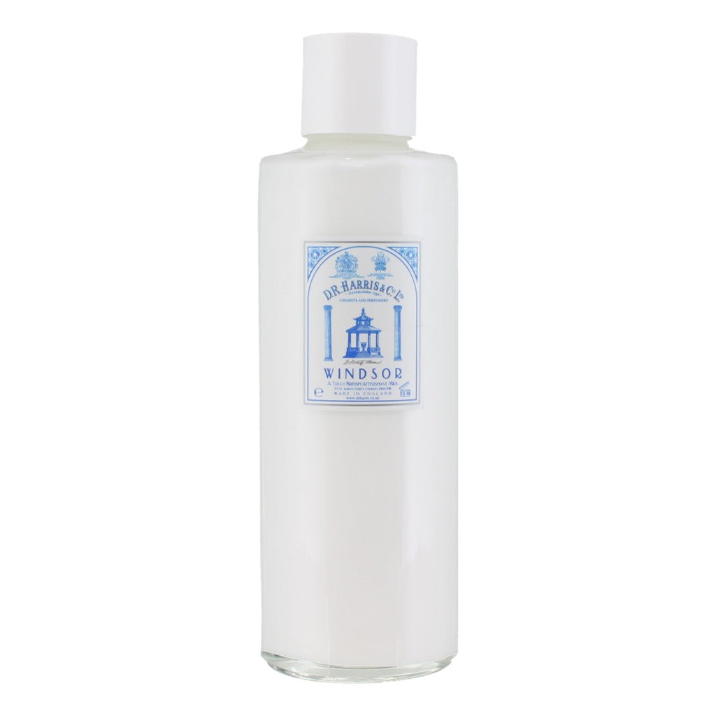 D.R. Harris Windsor Aftershave Milk Alcohol-Free Post-Shave Balm - 500ml Glass Bottle