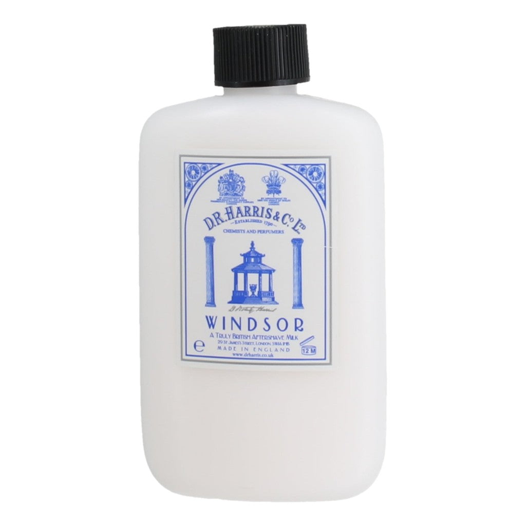 D.R. Harris Windsor Aftershave Milk Alcohol-Free Post-Shave Balm - 100ml Plastic Bottle
