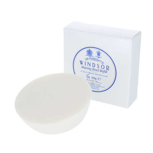 D.R. Harris Windsor Shaving Soap Refill 100g for traditional wet shaving