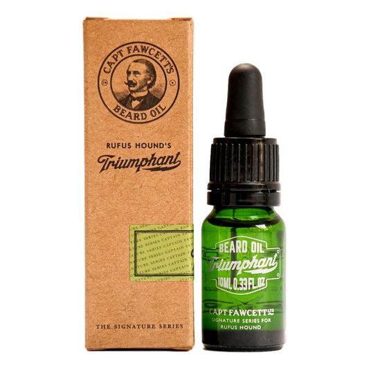 Captain Fawcett Triumphant Beard Oil 10ml Travel Size With Nourishing Ingredients