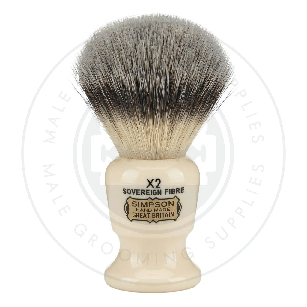 Simpsons 'The Commodore' Sovereign Synthetic Shaving Brush