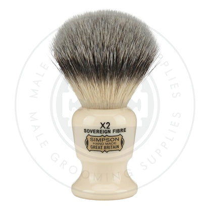 Simpsons 'The Commodore' Sovereign Synthetic Shaving Brush